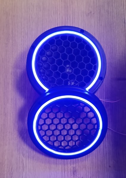16CM Neon Işıklı Midrange ve Hoparlör Kapağı 1takım (2ADET)
