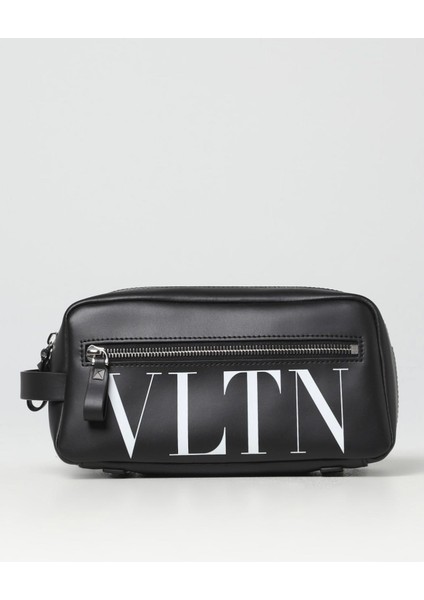 Vltn Logo Printed Clutch Bag