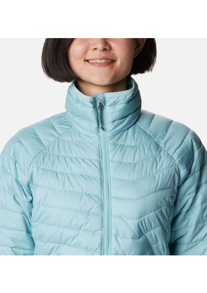 WK1498-321 Powder Lite Yeşil Kadın Spor Outdoor Mont modelleri