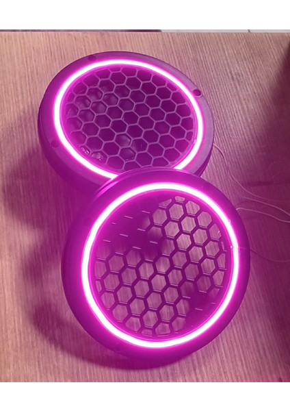 16CM Neon Işıklı Midrange ve Hoparlör Kapağı 1takım (2ADET)