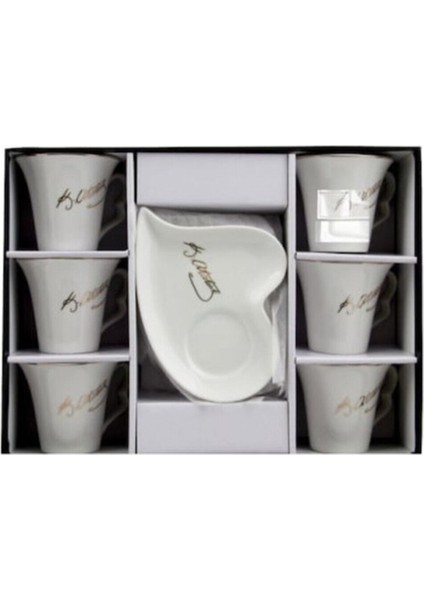 Atatürk Imzalı 6'lı Porselen Fincan Takımı fiyatları