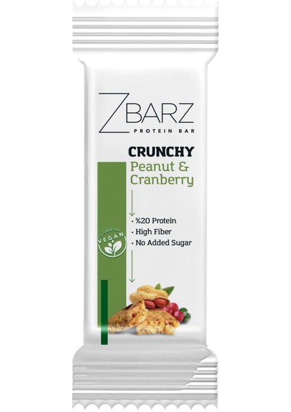 Crunchy Protein Bar Yer Fıstık - Turna Yemişi 35G (12 Adet)