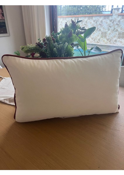 Tuğçe Demir Home Design Bel Boy Krem Tarçın Fitil Dekoratif Kırlent