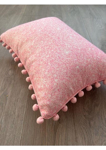 Tuğçe Demir Home Design Mini Bel Boy Pembe Parıltı Desen Dekoratif Kırlent modelleri