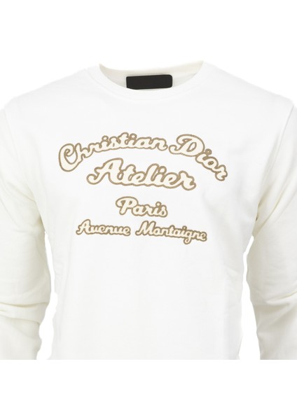 Erkek Mevsimlik Dior Premium Pamuklu Kumaş Iki Iplik Sweatshirt Logolu Model Regular Fit fiyatları
