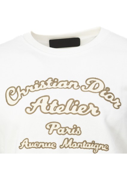 Erkek Mevsimlik Dior Premium Pamuklu Kumaş Iki Iplik Sweatshirt Logolu Model Regular Fit modelleri