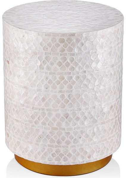 Sedef Tabure & Yan Sehpa 35X45 cm