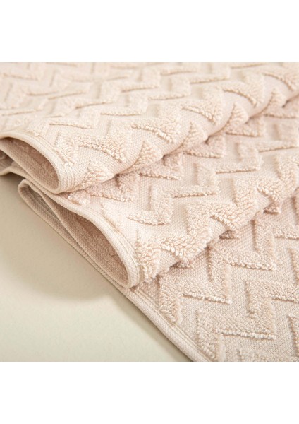 Zigzag Yüz Havlusu 50X70 cm Ekru/bej
