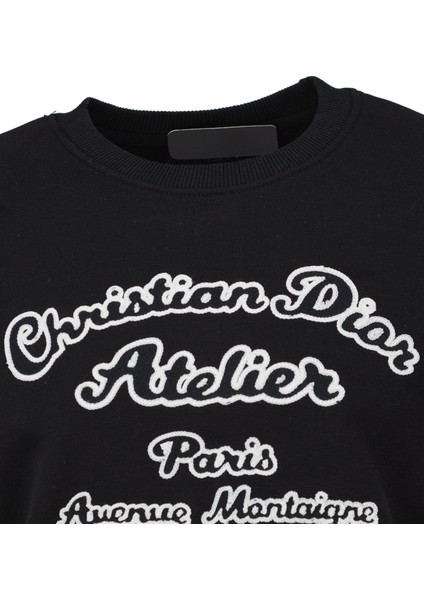 Erkek Mevsimlik Dior Premium Pamuklu Kumaş Iki Iplik Sweatshirt Logolu Model Regular Fit modelleri