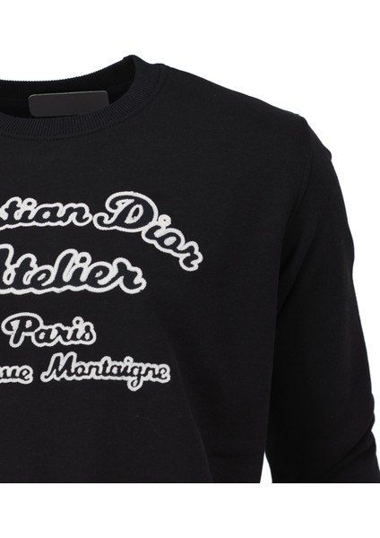 Erkek Mevsimlik Dior Premium Pamuklu Kumaş Iki Iplik Sweatshirt Logolu Model Regular Fit fırsatları