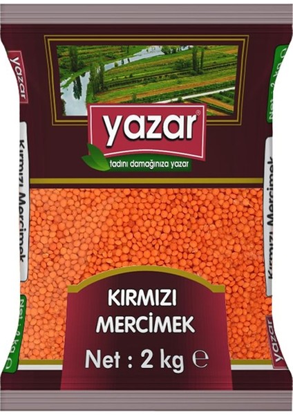 Yerli Kırmızı Mercimek 2 Kg. x 2 Adet