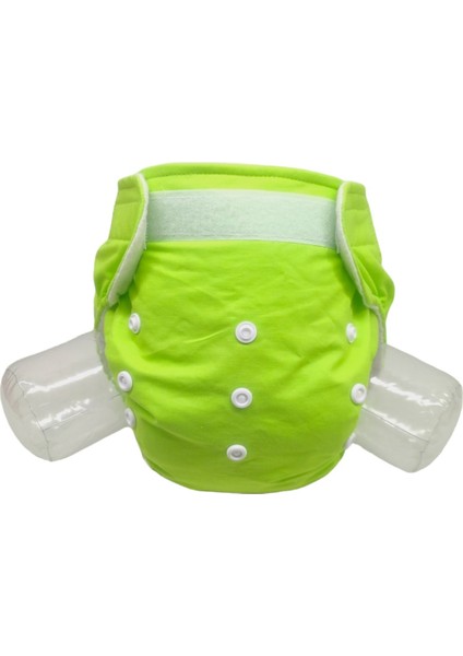 Baby Ybb yıkanabilir Cırt Cırtlı bebek Bezi Cepli Neon YEŞIL (3KG-12KG)