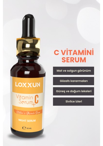 C Vitamini Serum + Kolajen Serum + Beyazlatıcı Krem