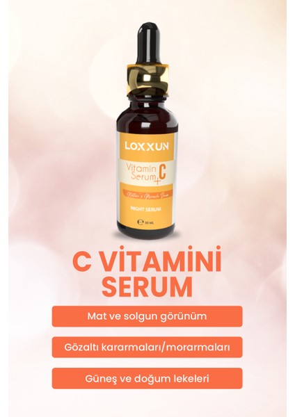 C Vitamini Serum + Kolajen Serum + Yüksek Korumalı Güneş Kremi