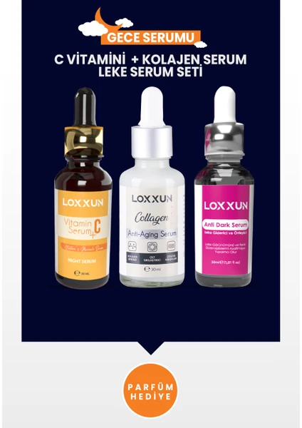 C Vitamini Serum + Kolajen Serum + Leke Serum Seti