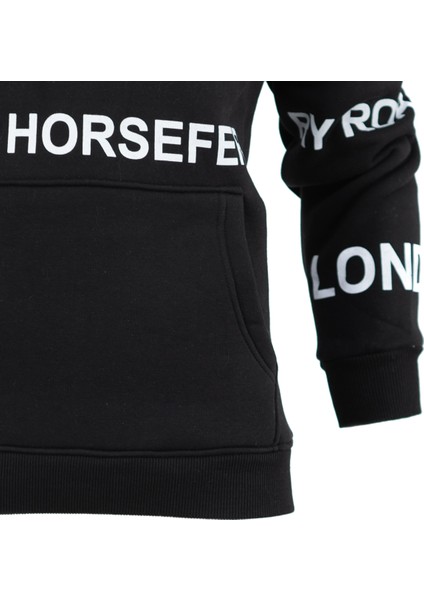 Erkek Kışlık Bur Premium Pamuklu Kumaş Üç Iplik Kapüşonlu Kanguru Cepli Sweatshirt Logolu Model Regular Fit indirimleri