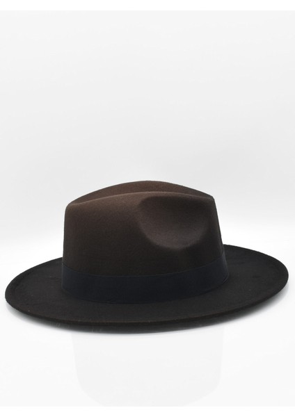 Erkek Multicolor Fötr Şapka Kahve Panama Hat modelleri