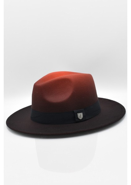 Erkek Multicolor Fötr Şapka Kiremit Panama Hat