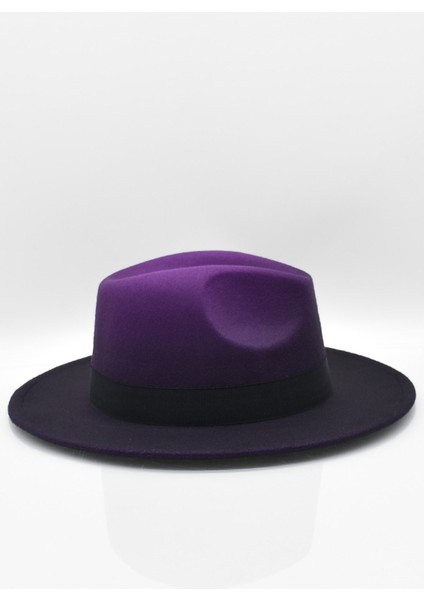 Erkek Multicolor Fötr Şapka Mor Panama Hat fiyatları