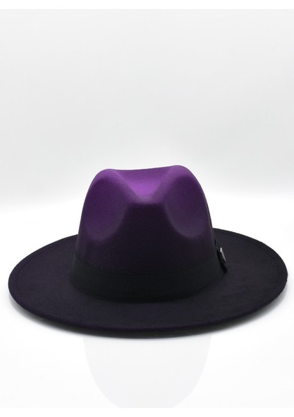 Erkek Multicolor Fötr Şapka Mor Panama Hat modelleri