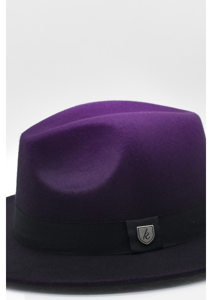 Erkek Multicolor Fötr Şapka Mor Panama Hat fırsatları