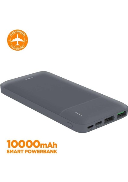 PBS101 Micro USB + Type C Girişli 10.000 Mah Powerbank