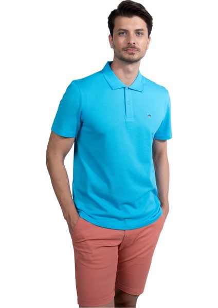 Merserıze Pıke Polo Yaka Erkek Tshırt