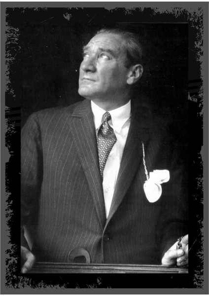 Mustafa Kemal Atatürk Ahşap Retro Vintage Poster modelleri