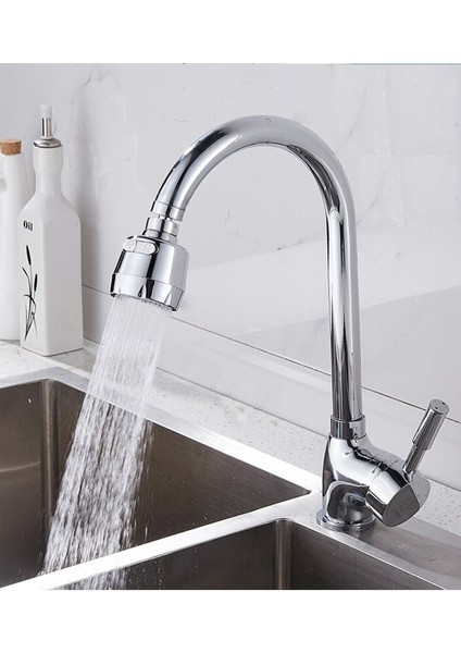 3 Fonksiyonlu Krom Oynar Başlıklı Mutfak Eviye Bataryası