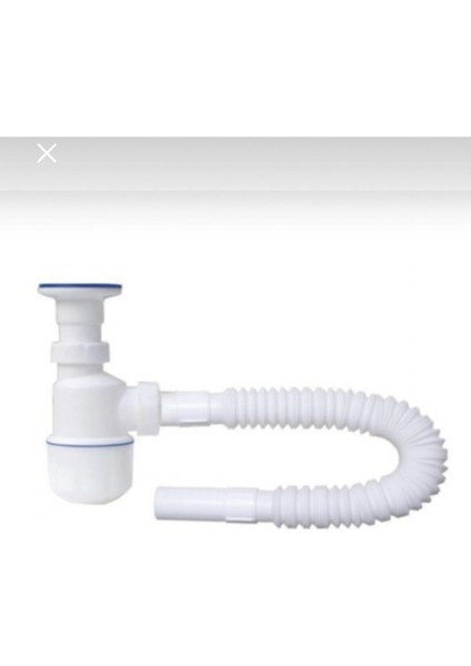 Taslı Körüklü Koku Önleyici Lavabo Eviye Sifonu