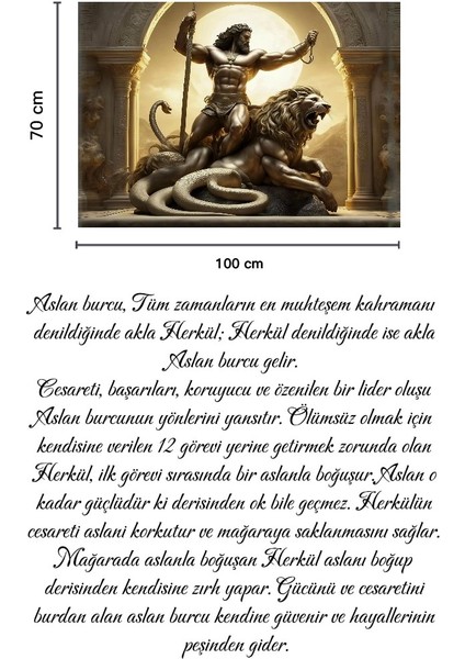 Astroloji Aslan Burcu Özel Kadife Duvar Örtüsü Duvar Halısı Tapestry