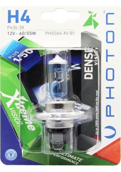 H4 Xtreme Vision Blister +%150 Fazla Işık 2 Adet