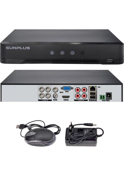 Kayıt Cihazı Ahd Dvr 4 Kanal Wıfı 5mp 1080P H265 Xmeye Sunplus SP-4200