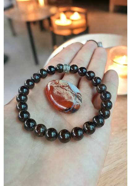 Doğal Taş Şifa Lal ( Garnet ) ( Taş ) 8 mm LAL520GARNET