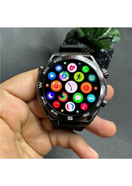 Hk5 Hero Akıllı Saat Amoled Ekran 46MM Chatgpt/gps/nfc Özellikli 2023 Yeni Sürüm Akıllı Saat