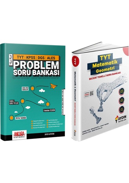 Aydın Tyt Beceri Temelli Matematik Geometri ve Akm Problemler Soru Bankası Seti 2 Kitap