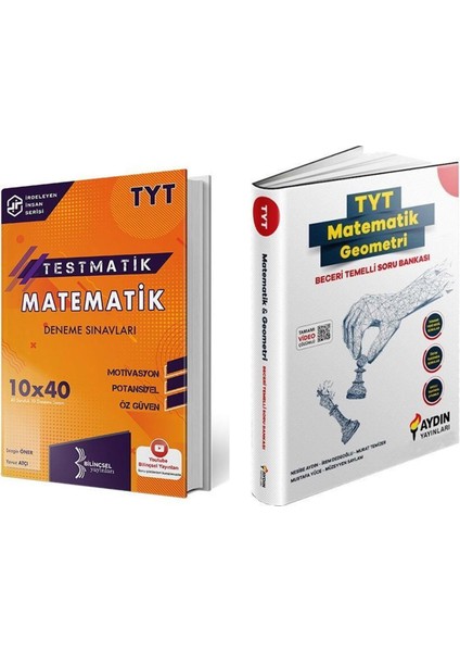 Aydın Tyt Beceri Temelli Matematik Geometri Soru ve Bilinçsel Matematik Deneme Seti 2 Kitap