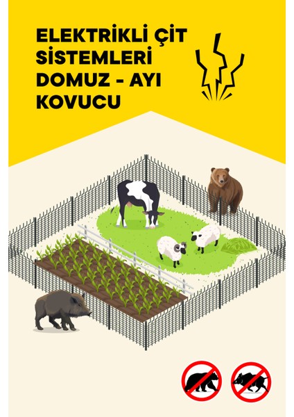 Domuz ve Ayı Kovucu 500 Mt Ürün No1