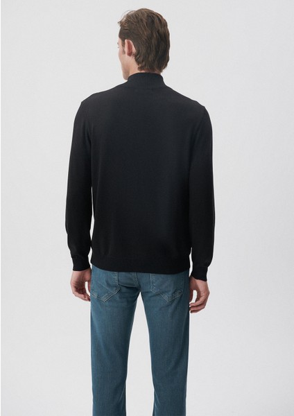 Yarı Fermuarlı Siyah Kazak 0710153-900 modelleri