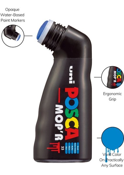 Posca Mop'r Pcm-22 Boyama Markörü 3-19 Mm. Siyah