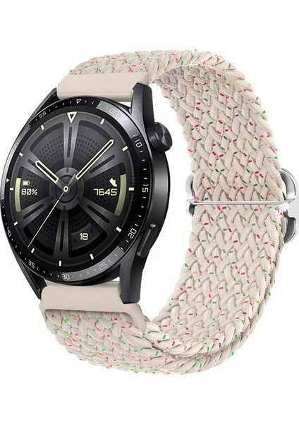 Amazfit Gts 2 Uyumlu Ayarlanabilir Tokalı Örgü Kordon Multin Starlight