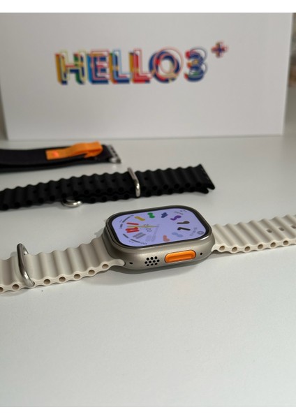 Hello Watch 3 Plus Watch 8 Serisi Amoled Ekran 4gb 49MM Akıllı Saat