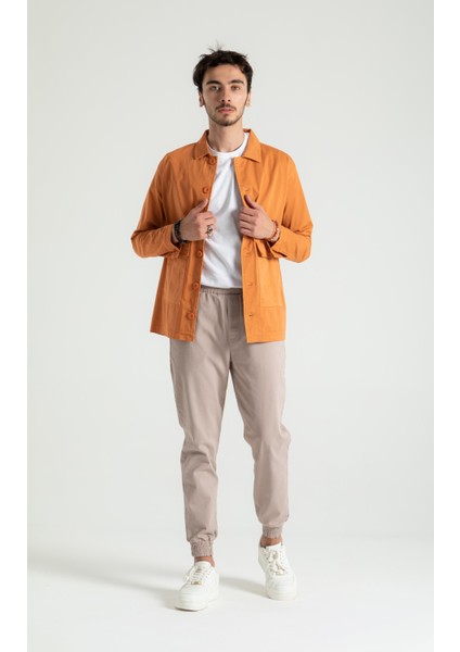 Oranj Günlük %100 Pamuk Spor Blazer Ceket