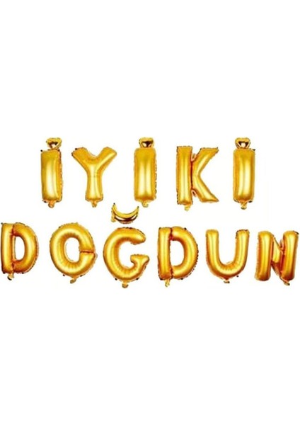 Iyi Ki Doğdun 11 Parça Harf Folyo Balon Seti fiyatları