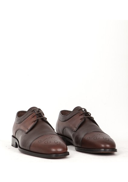 9642 Gerçek Deri Kösele Erkek Klasik Ayakkabı