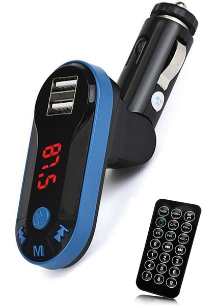 Universal Müzik Çalar Fm Transmitter Araç Çakmaklık Şarj Bluetooth Müzik Kiti