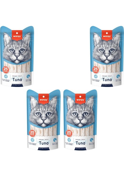 Ton Balıklı Krema Kedi Ödülü 25*14 gr x 4 Adet
