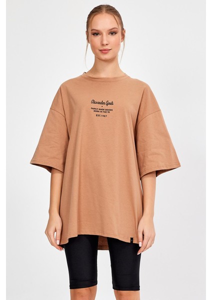 Baskılı Oversize T-Shirt (UN-0046 01)