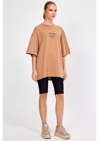 Baskılı Oversize T-Shirt (UN-0046 01)