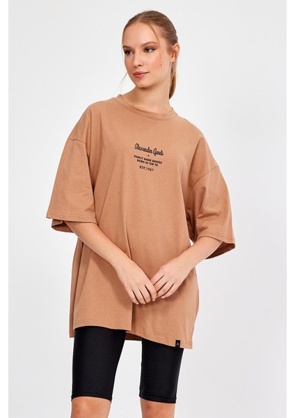 Baskılı Oversize T-Shirt (UN-0046 01)